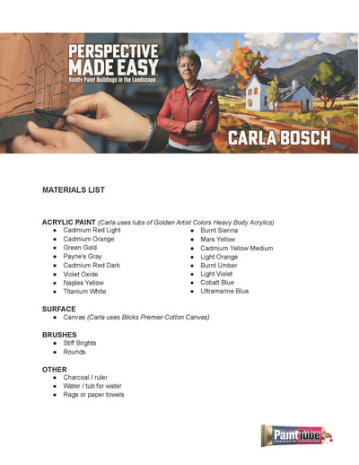 Carla Bosch: Perspective Made Easy - Boldly Paint Buildings in the Landscape