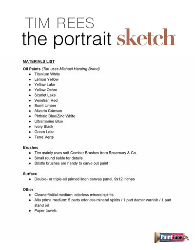 Tim Rees: The Portrait Sketch